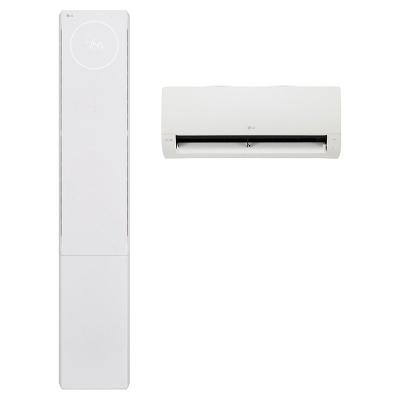 LG전자 인버터 74.5㎡(22.6평) + 18.7㎡(5.7평) 휘센 오브제컬렉션 뷰2 2시리즈 2 in 1 에어컨 실내기 FQ22FU2EA2M 방문설치, 매립배관형 1
