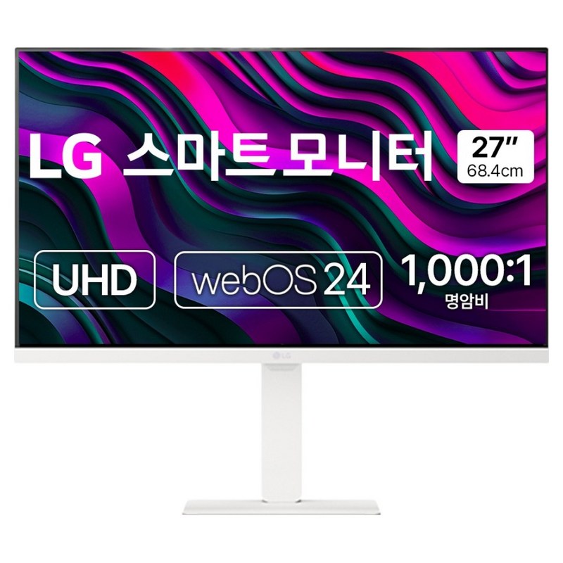 LG전자 4K UHD 스마트 모니터, 68.4cm, 27U730SAW 1