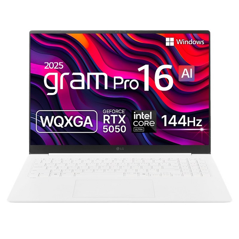 LG전자 2025 그램 프로 16 코어 Ultra5 지포스 RTX 5050, 에센스 화이트, 512GB, 32GB, WIN11 Home, 16Z90TR-EA5CK 1