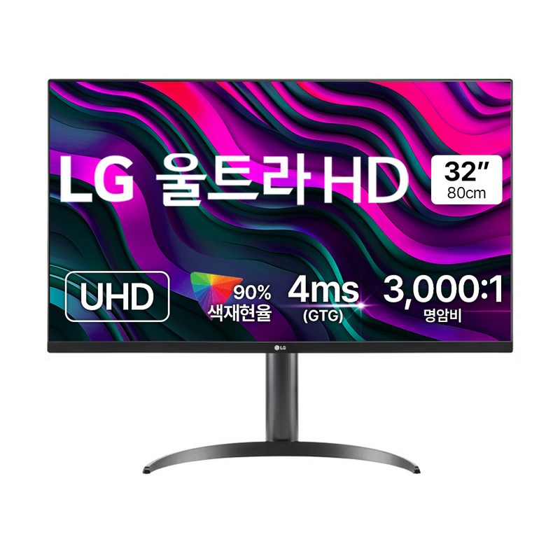 LG전자 4K UHD 울트라 모니터 방문설치, 80cm, 32UR550K 1