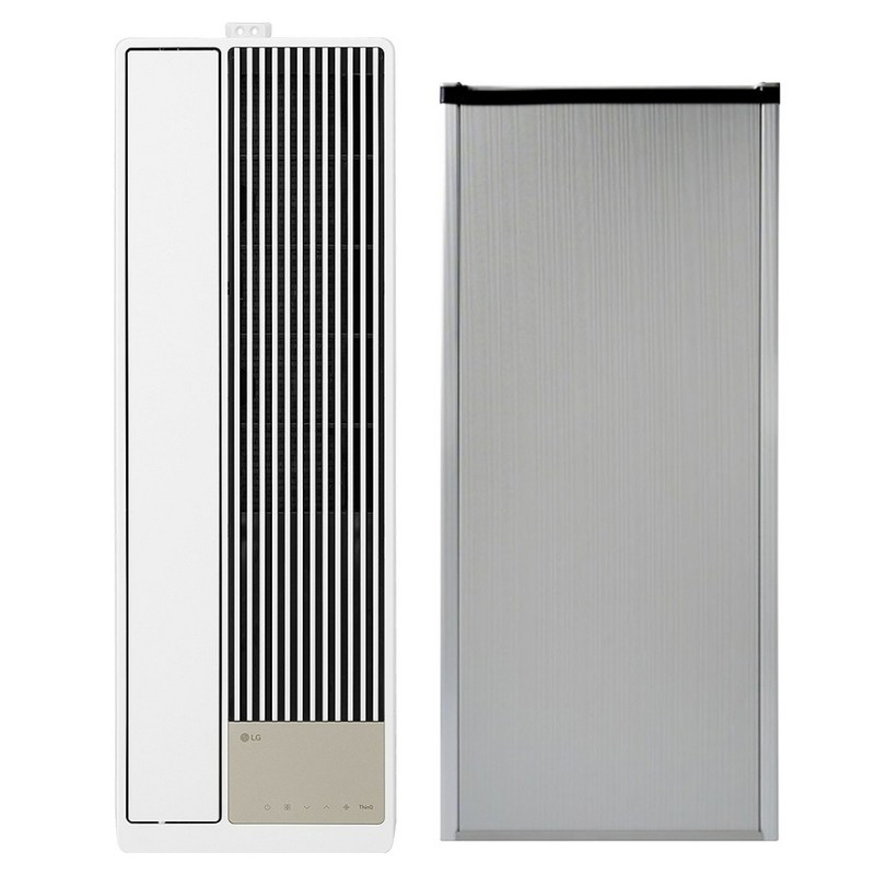 LG전자 16.5㎡ 휘센 오브제컬렉션 엣지 창문형 에어컨 + 설치키트 + 연장키트 + 마감키트 세트 방문설치, WQ05FEWWS, 90cm 5