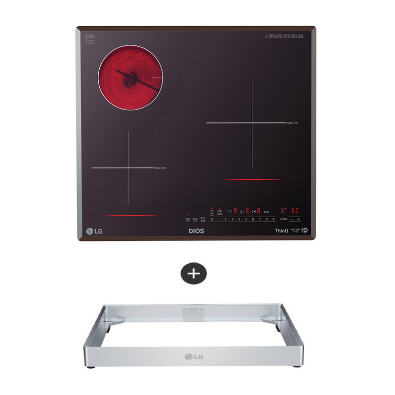 LG 디오스 하이브리드 빌트인 미라듀어 글라스 BEY3MST 방문설치 + 프리스탠딩 8.5cm, BEY3MSTC 1