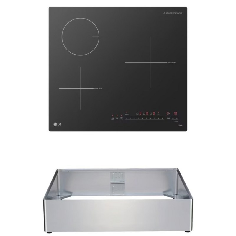LG전자 디오스 오브제컬렉션 인덕션 3구 + 케이스 15cm 세트 방문설치, BEY3SRBLEA, 프리스탠딩 1