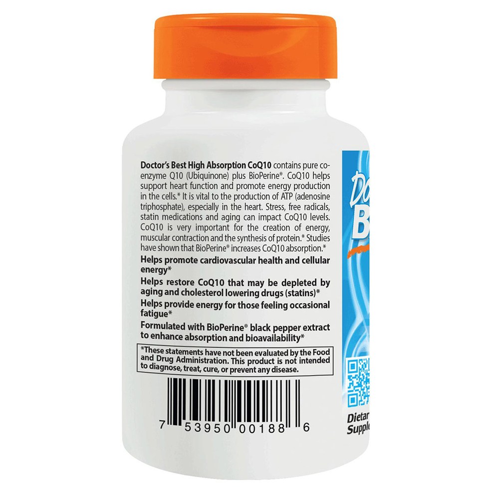 닥터스베스트 하이 앱솔션 CoQ10 100mg 베지 캡, 1개, 120정 - thumb image