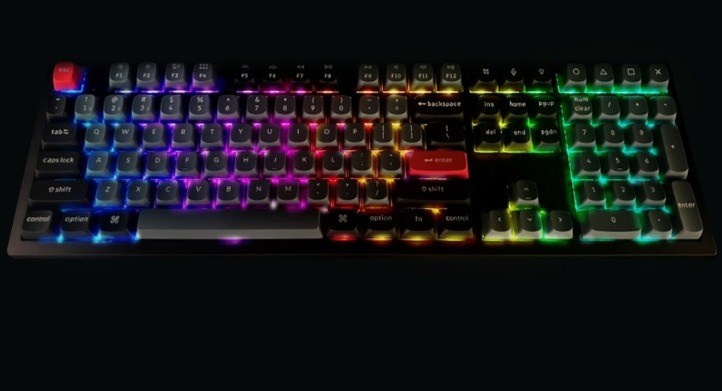 키크론 K10 Pro RGB 기계식 핫스왑 저소음 적축 키보드, 일반형, 혼합색상, K10P H6 - thumb image
