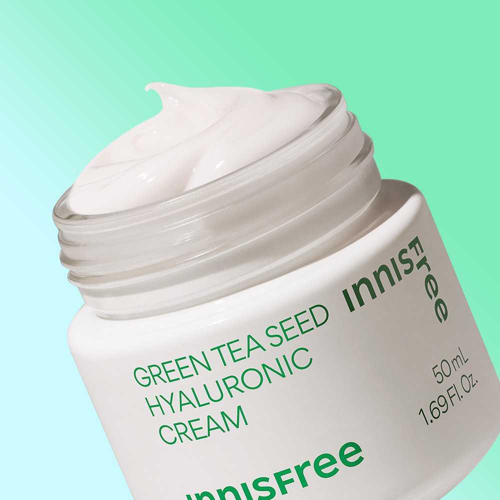 이니스프리 New 그린티 씨드 히알루론산 고수분 크림, 50ml, 1개 - thumb image