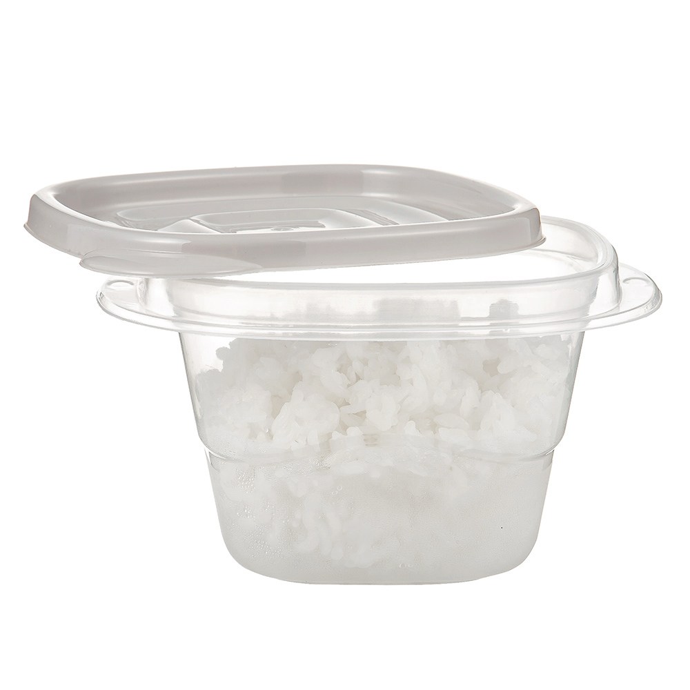 코멧 키친 전자레인지 밀폐용기 450ml 그레이 16개입, 1세트, 밀폐용기 16개 - thumb image