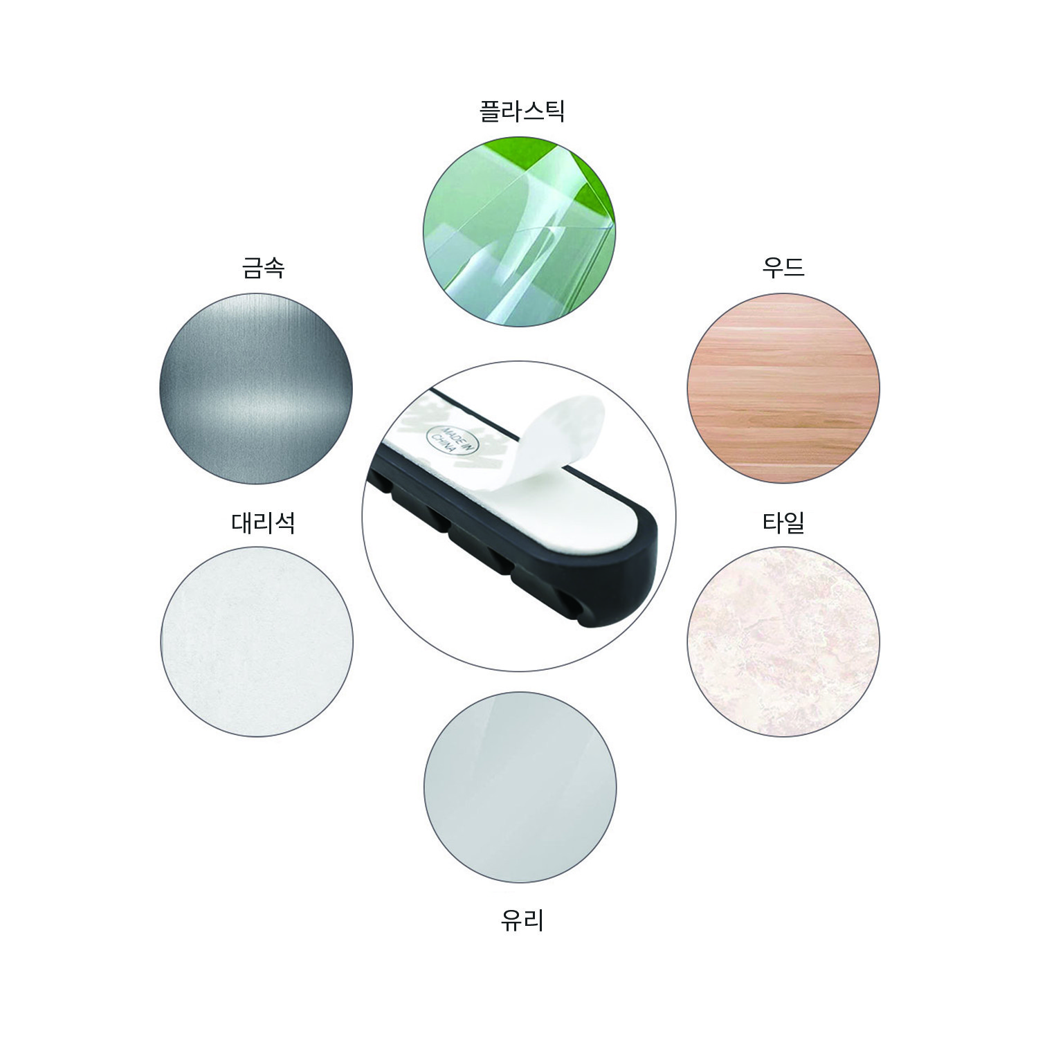 탐사 케이블 정리 홀더 5구, 2개 - thumb image