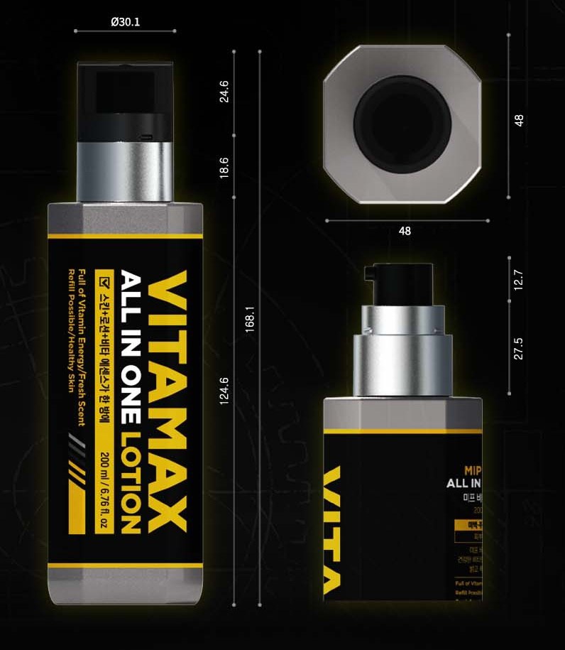 미프 비타맥스 남성용 올인원 로션 본품 200ml + 리필 150ml, 1세트 - thumb image