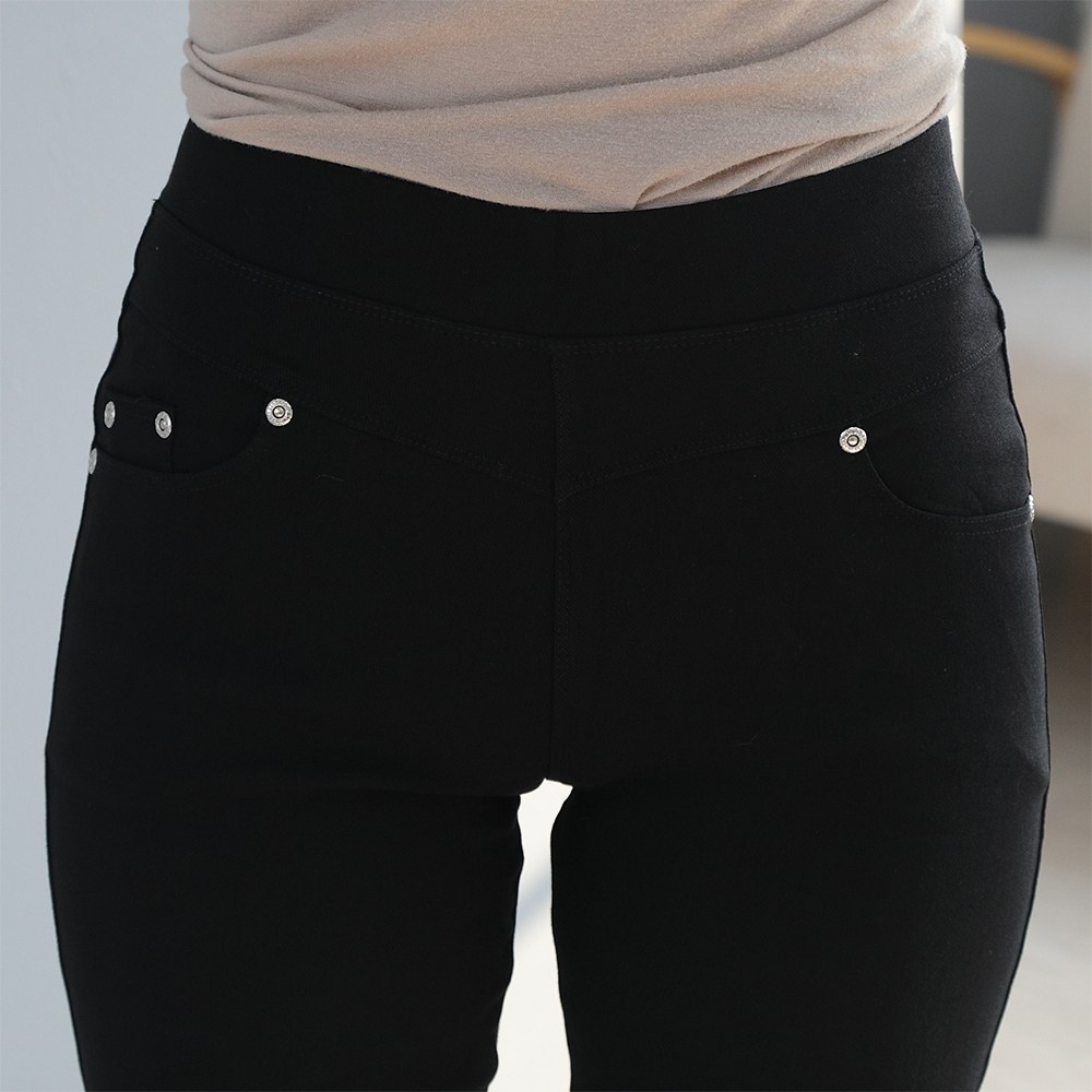 빅빅몰 [1+1] 여성용 매직스판 밴딩 슬림 면바지 스키니 코튼 팬츠 - thumb image