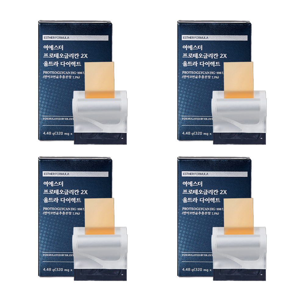 [깜짝할인] 여에스더 프로테오글리칸 2X 울트라 다이렉트, 4.48g, 4개 - [