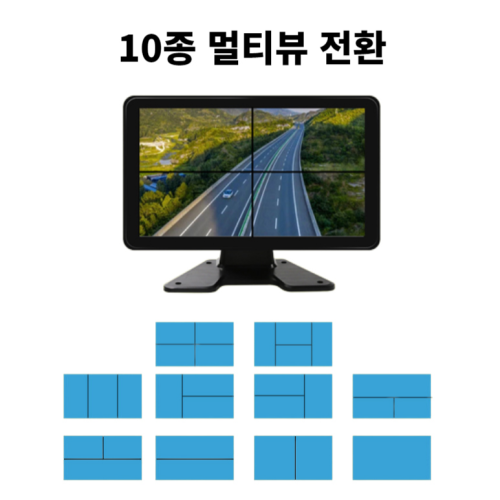 카이루스 10.1인치 4채널 터치 화물차 블랙박스 AHD 1080p 800만화소 카메라 4개 전원선 128G 트럭 차량 풀세트, 128GB - thumb image