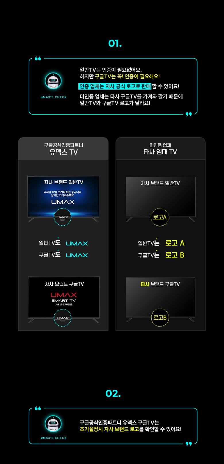 유맥스 4K UHD LED TV